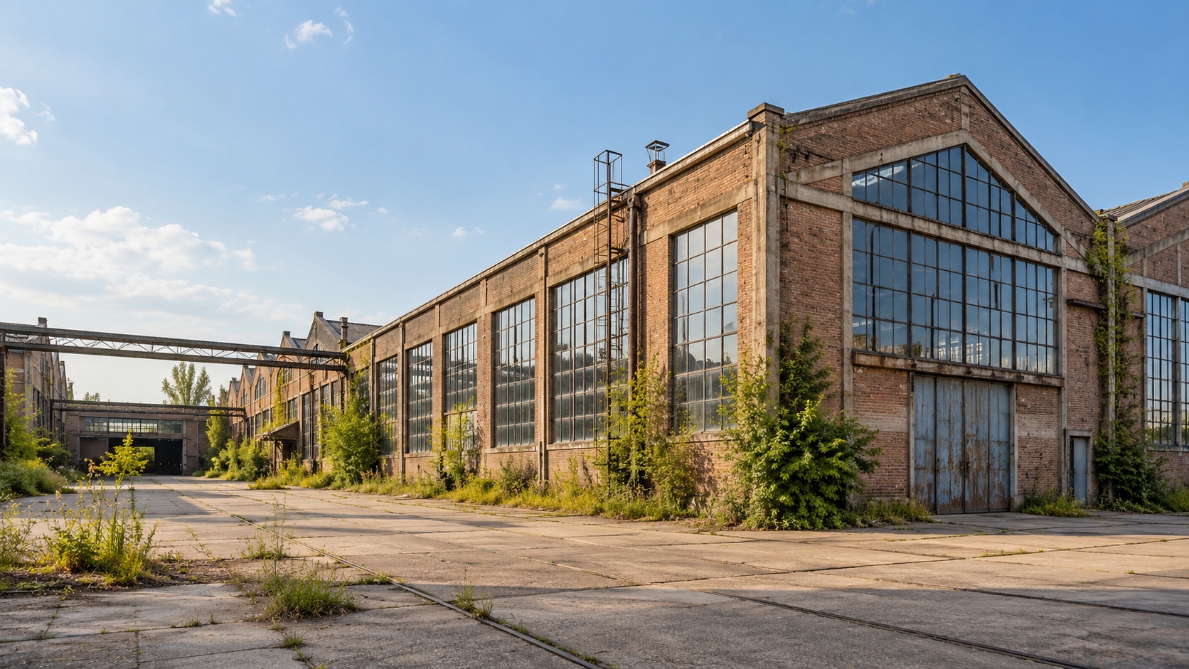 Verlaten industriepand als voorbeeld van herontwikkelingspotentie
